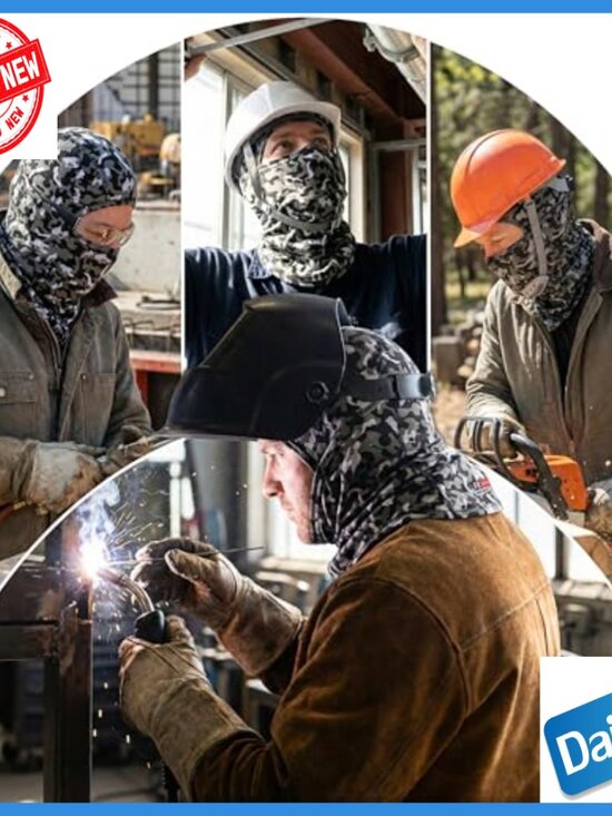 Flame Resistant Balaclava Hood 5.5oz Cotton Arc Rated FR Face Mask main image 4